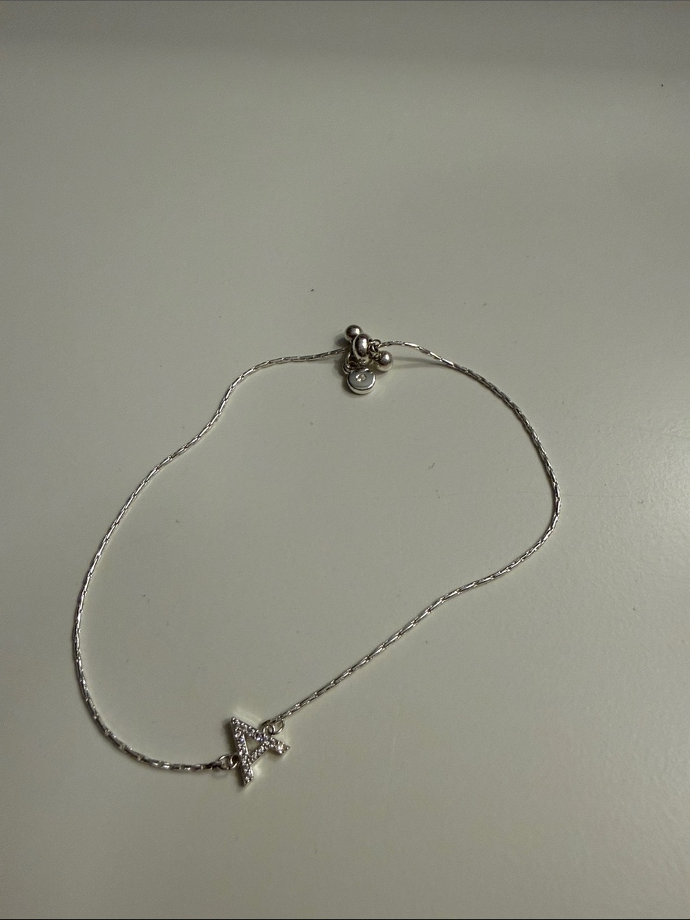 Silver Star Initial A Bracelet - Women Jewelry